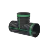 Conector en T de HDPE corrugado de 200 mm, ideal para derivaciones en sistemas de drenaje pluvial y sanitario en aplicaciones industriales y agrícolas