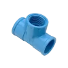 Tee PVC presión HI con anillo de inserción hembra para tuberías de riego y agua potable PN10