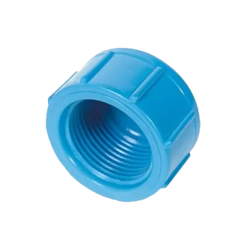 Tapagorro de PVC azul con hilo interior (HI) para redes hidráulicas de presión