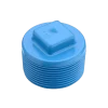 Tapa tornillo PVC presión HE tapón con rosca de hilo exterior para sellado de tuberías PN10 en sistemas de riego