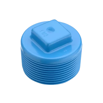 Tapa tornillo PVC presión HE tapón con rosca de hilo exterior para sellado de tuberías PN10 en sistemas de riego