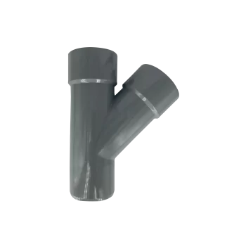 VEE PVC sanitario color gris 110×50 mm con junta elástica para unión hermética en tuberías de desagüe