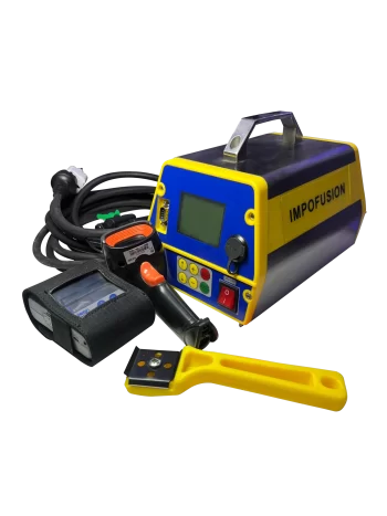 Máquina electrofusión portátil IMPUS-200 para tuberías HDPE, control digital y mordazas ajustables
