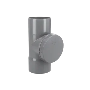 TEE PVC GRIS REGISTRO
